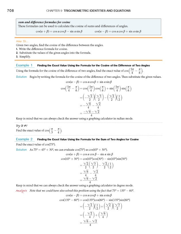 Algebra and Trigonometry - Front Matter 726